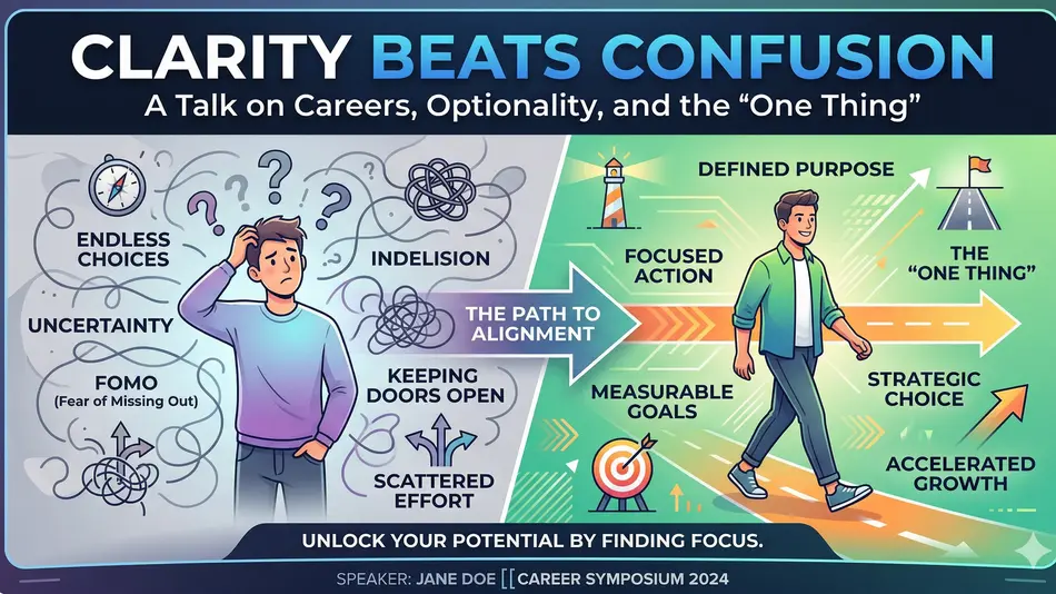 Clarity Beats Confusion A Talk on Careers, Optionality, and the “One Thing”
