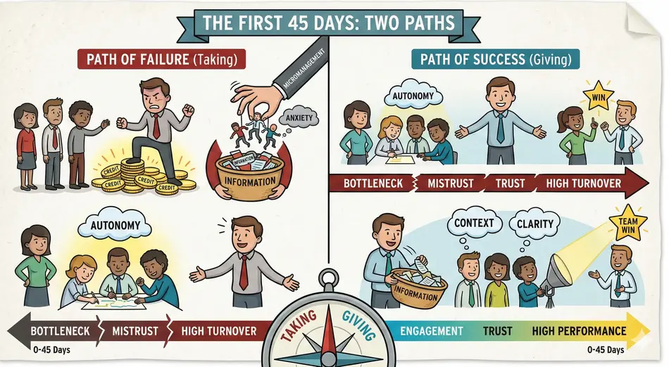 The Giving Game Why New Managers Succeed or Fail in Their First 45 Days